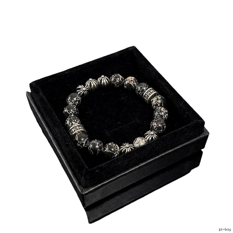 Chrome Hearts Dark Style Beaded Bracelet