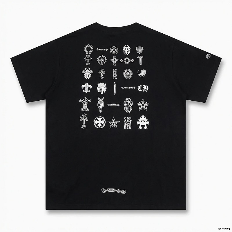 Chrome Hearts dark style black T-shirt