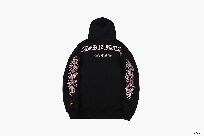 Chrome Hearts Gift Ready Cross graphic hoodie Black Blue Cross with Standout Detail