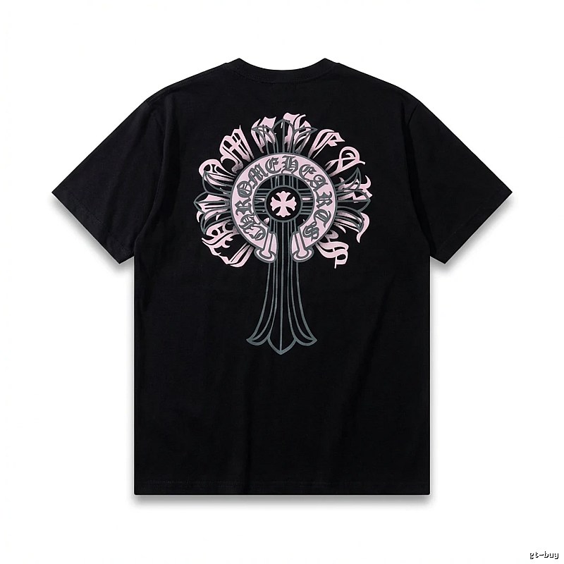 Chrome Hearts Gothic Style Black T-shirt