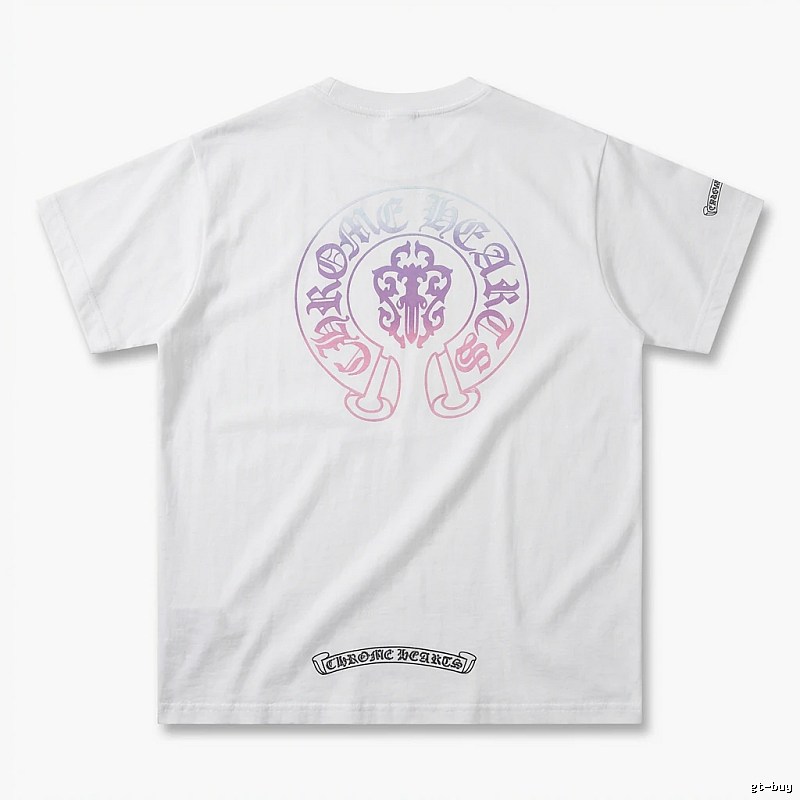 Chrome Hearts Gradient Retro White T-shirt