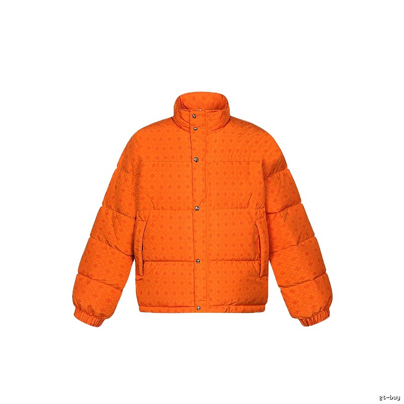 Chrome Hearts orange printed down jacket