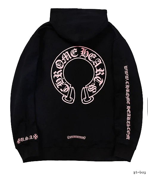 Chrome Hearts Resort Cross graphic hoodie Black Blue Cross for Travel Looks