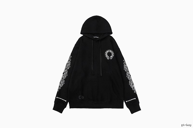 Chrome Hearts Resort Cross graphic hoodie Black Blue Cross with Premium Look