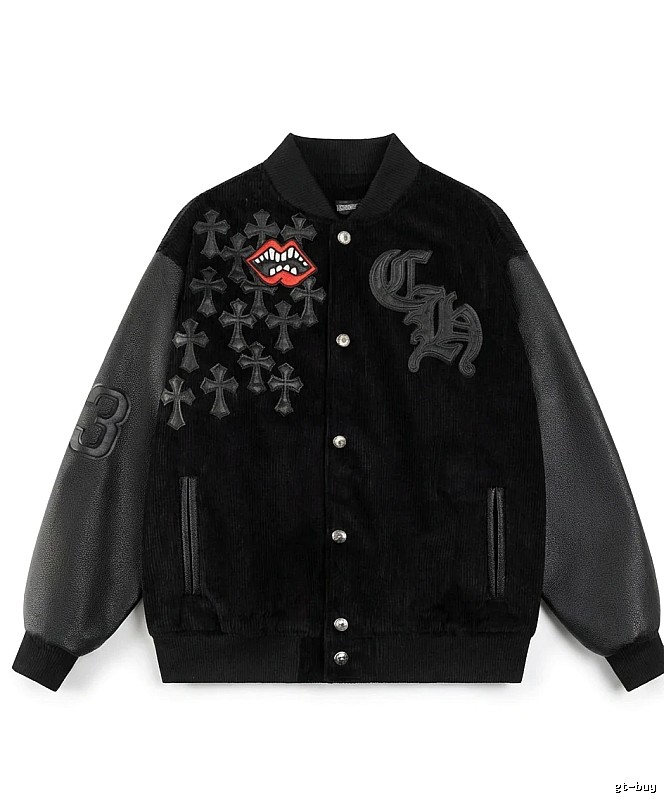 Chrome Hearts Retro Style Black Jacket