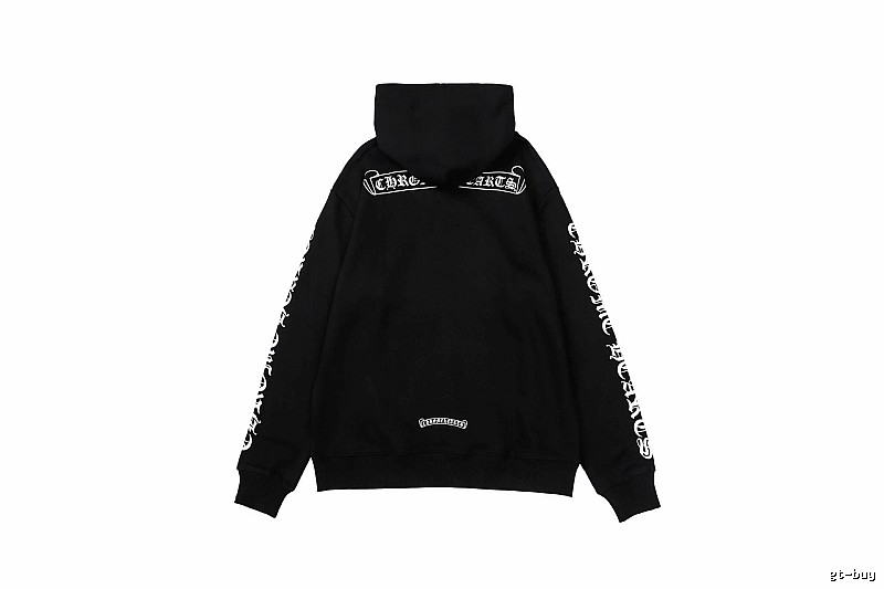 Chrome Hearts Statement Cross graphic hoodie Black Blue Cross for Outdoor Plans