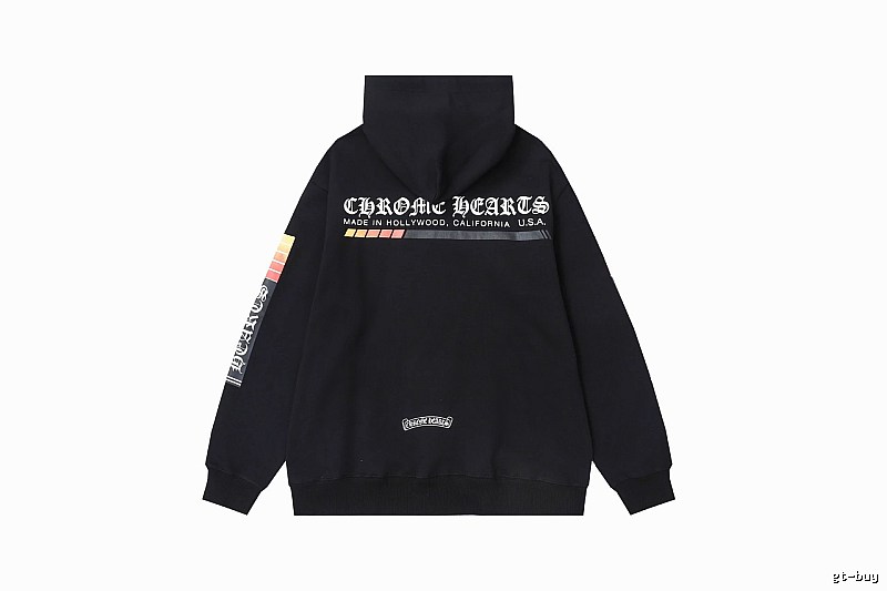 Chrome Hearts Summer Cross graphic hoodie Black Blue Cross with Clean Finish