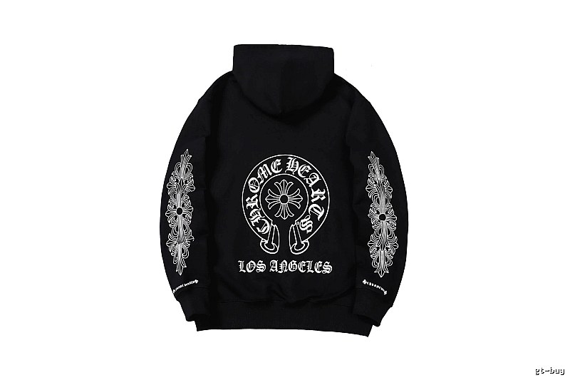 Chrome Hearts Travel Cross graphic hoodie Black Blue Cross with Modern Look