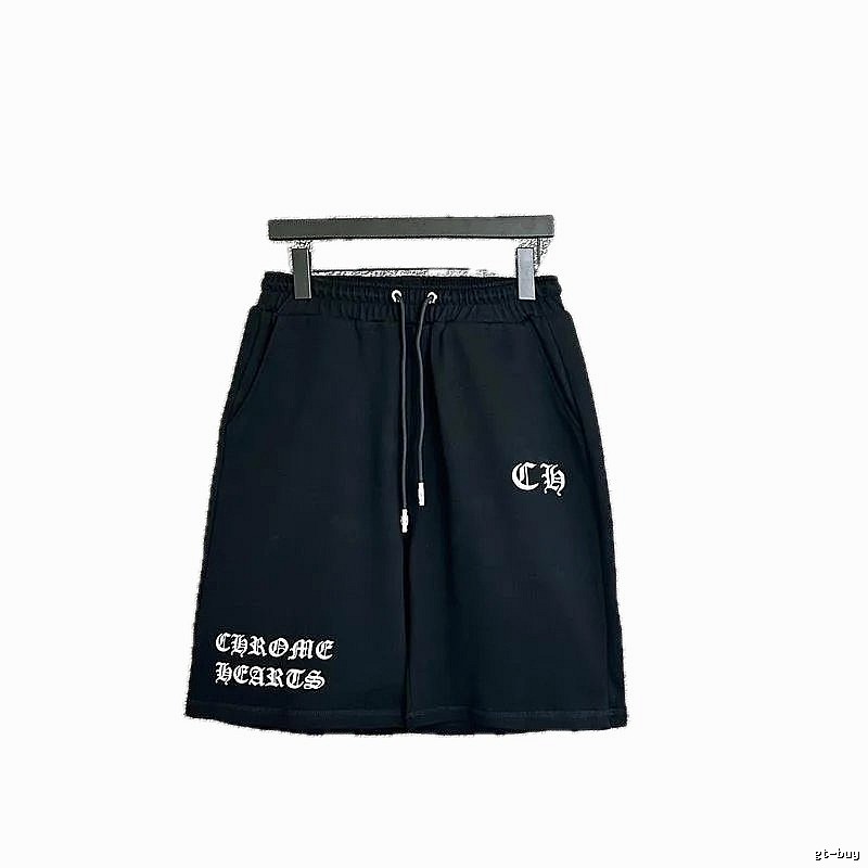 Chrome Hearts trendy and cool style black shorts