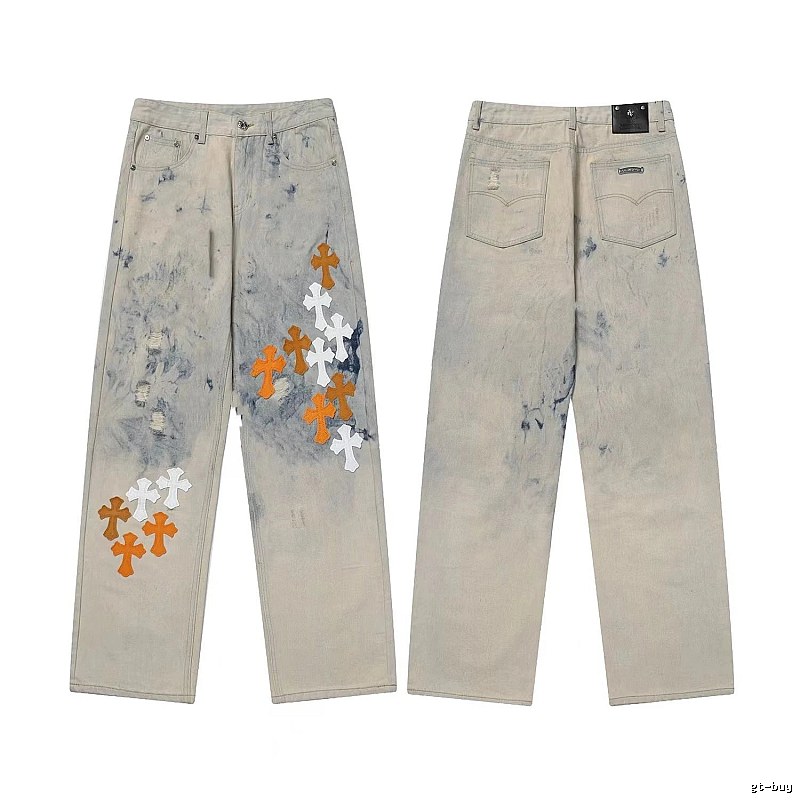 Chrome Hearts Weekend Graphic jeans Light Denim Jeans for Weekend Wear