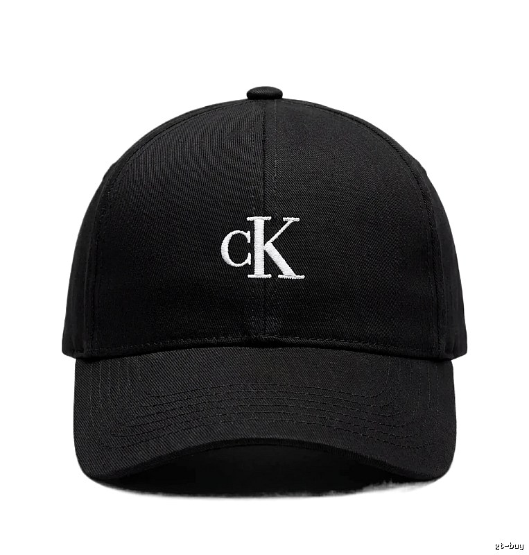 CK minimalist style black baseball cap