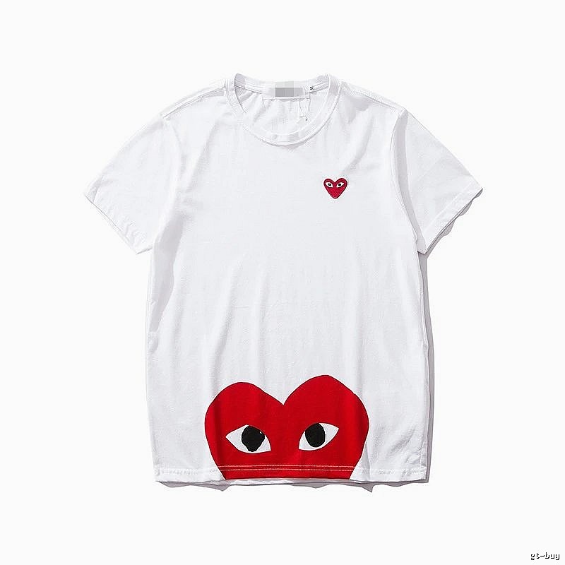 Comme des Garcons PLAY 2021-49 Red Style 2149 Heart Logo T-Shirt Resort Wear