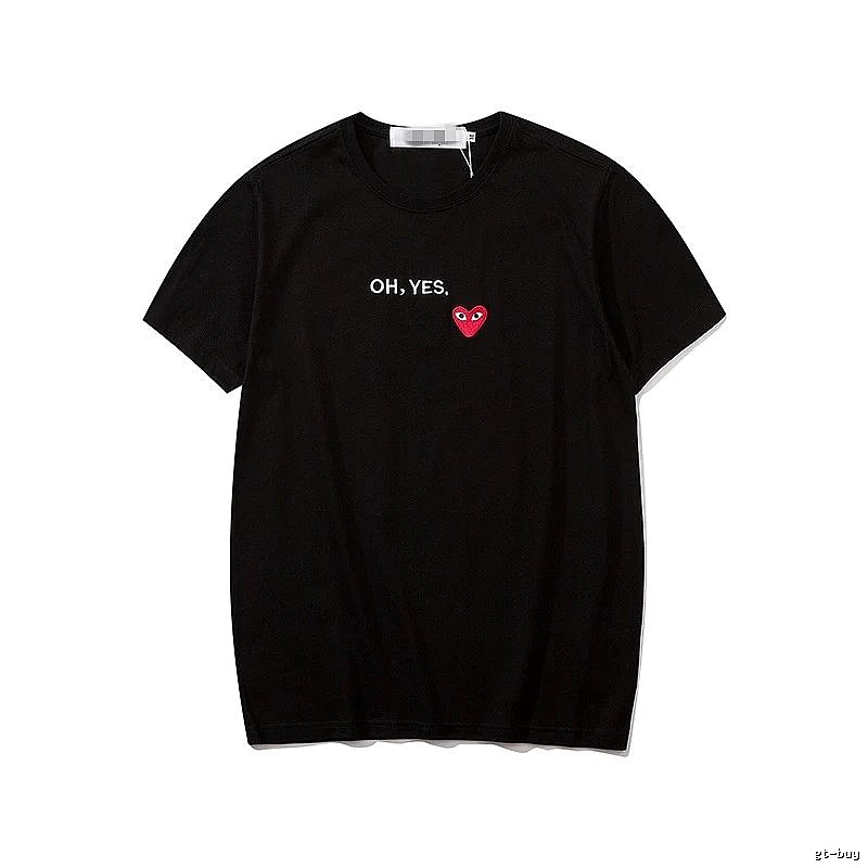 Comme des Garcons PLAY 2021-87 Black Style 2187 Heart Logo T-Shirt Logo Detail