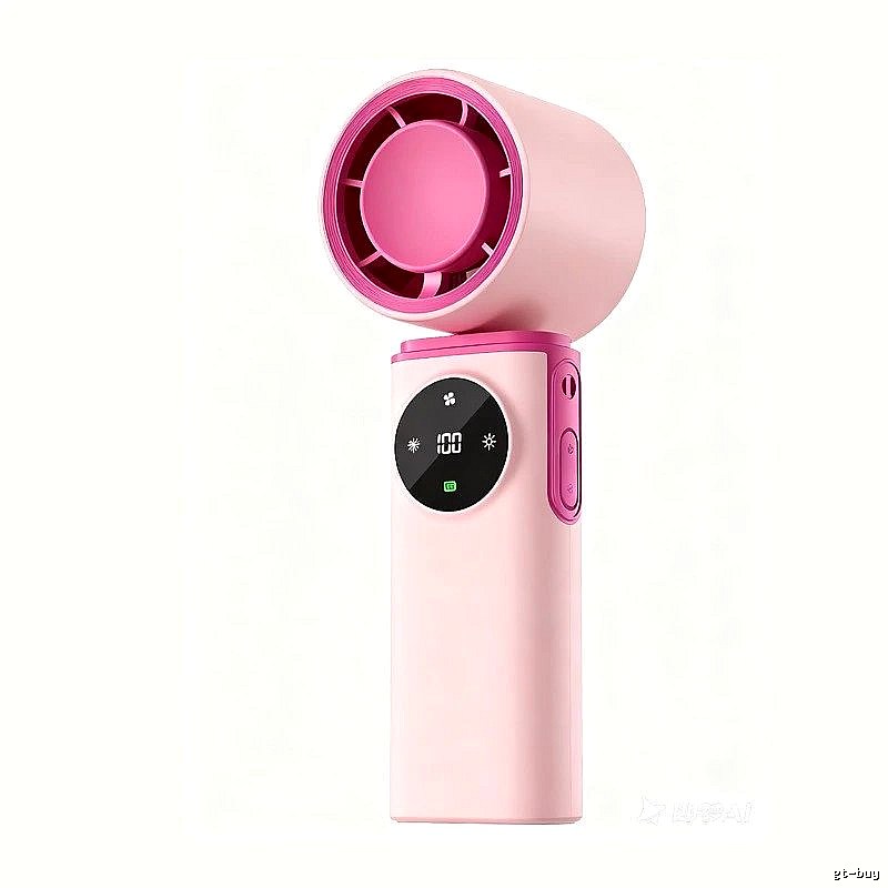 Compact Cooling Handheld Cooling Fan Pink Basic Version