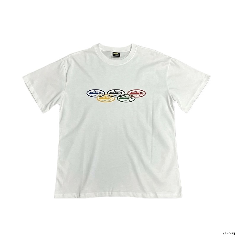 Corteiz Colorful Pattern Casual White T-shirt