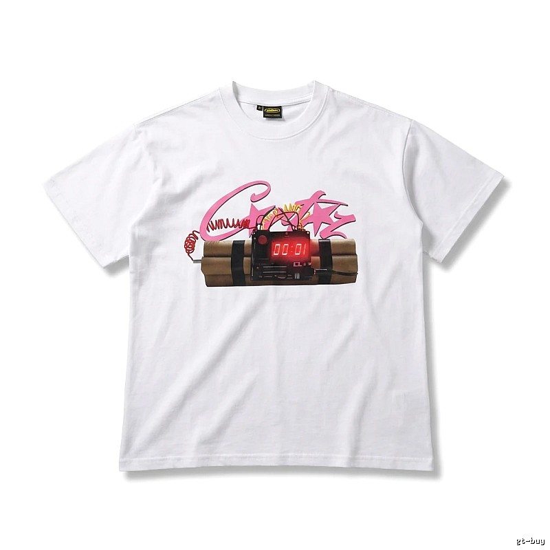 Corteiz Explosive Style White T-shirt