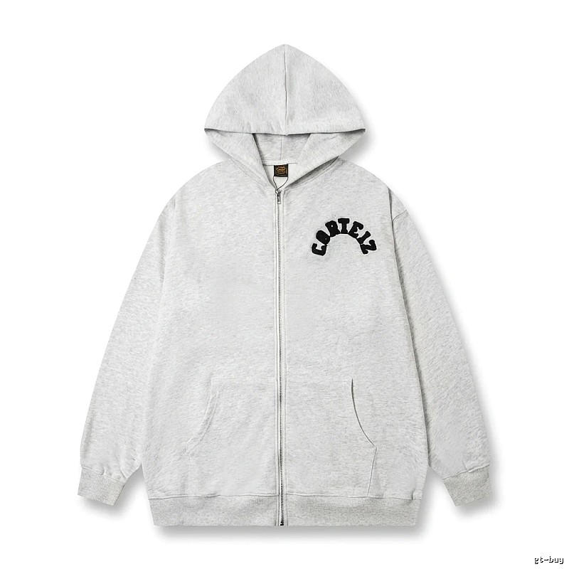 Corteiz letter - printed grey hoodie