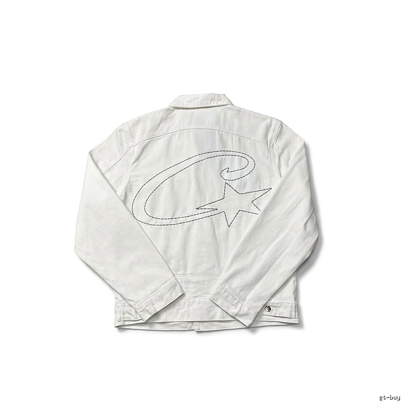 Corteiz Letter Star Minimalist Style White Jacket