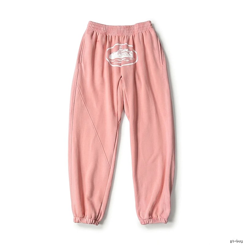 Corteiz Printed Casual Style Pink Pants