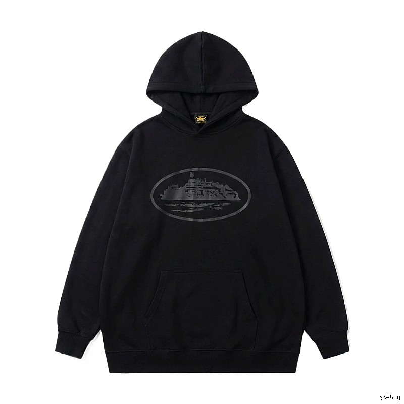 Corteiz printed dark hoodie