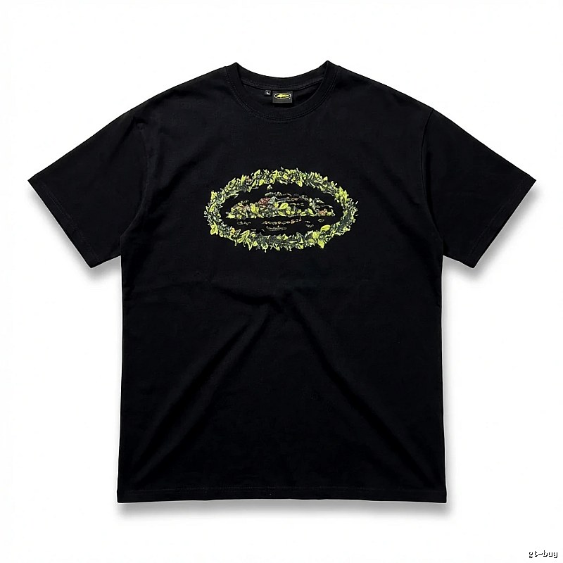 Corteiz Printed Trendy Black T-shirt