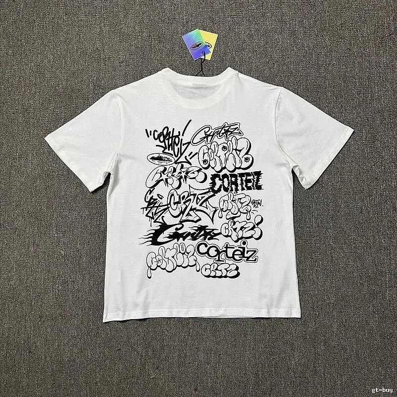Corteiz Resort Logo T-shirt Black Corteiz with Premium Look