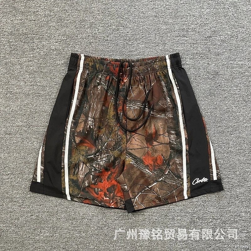 Corteiz Street Style Maple Camouflage Casual Shorts