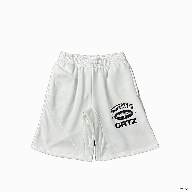 Corteiz trendy style white shorts