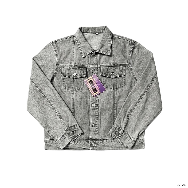 Corteiz Washed Grey Denim Jacket