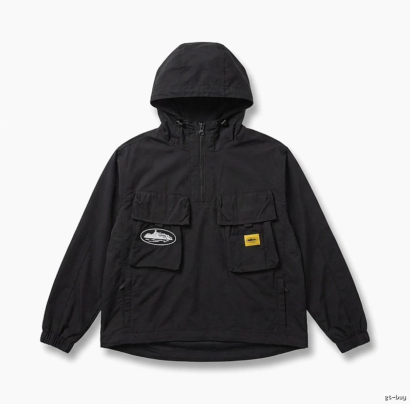 Corteiz Workwear Style Black Jacket