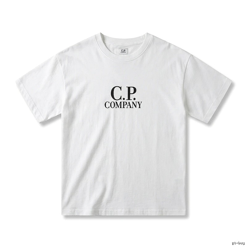 C.P. COMPANY Simple Style White T-shirt