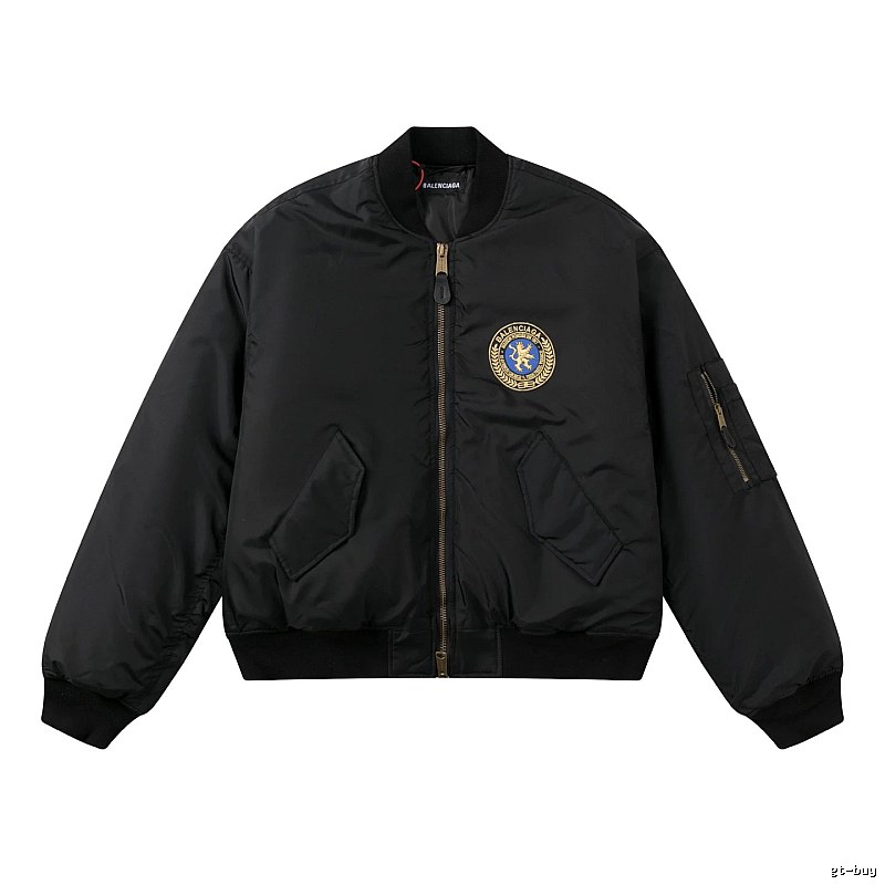 C.P. Cropped Bomber Jacket - Round Chest Badge Wardrobe Edit