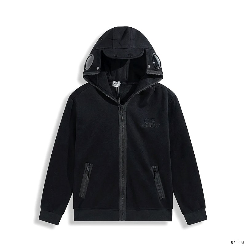 C.P. Functional Style Black Hoodie
