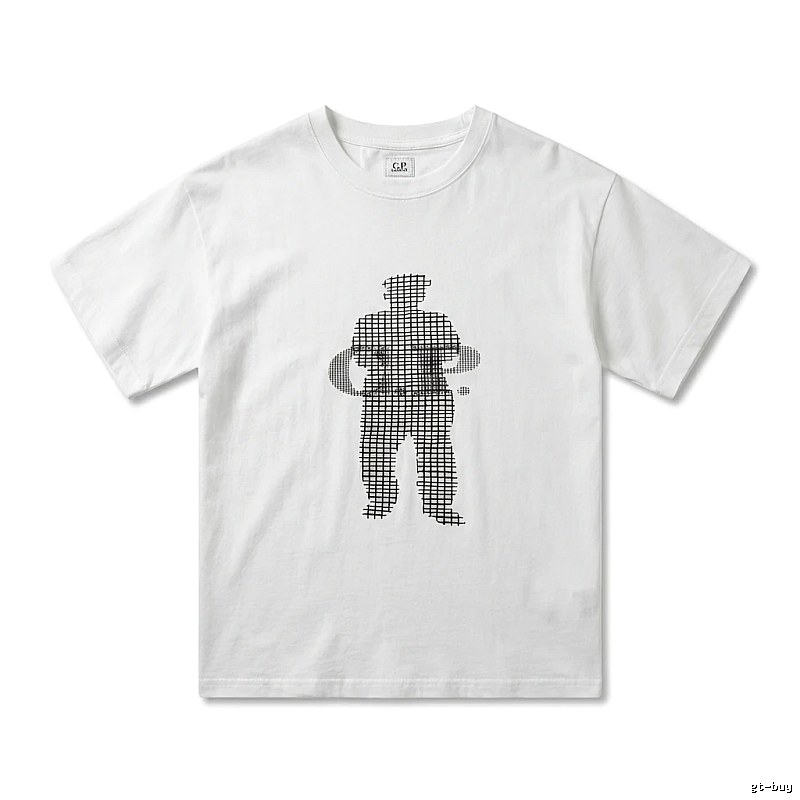 C.P. Grid Wind White T-shirt