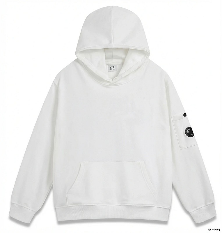 C.P. minimalist style white hoodie