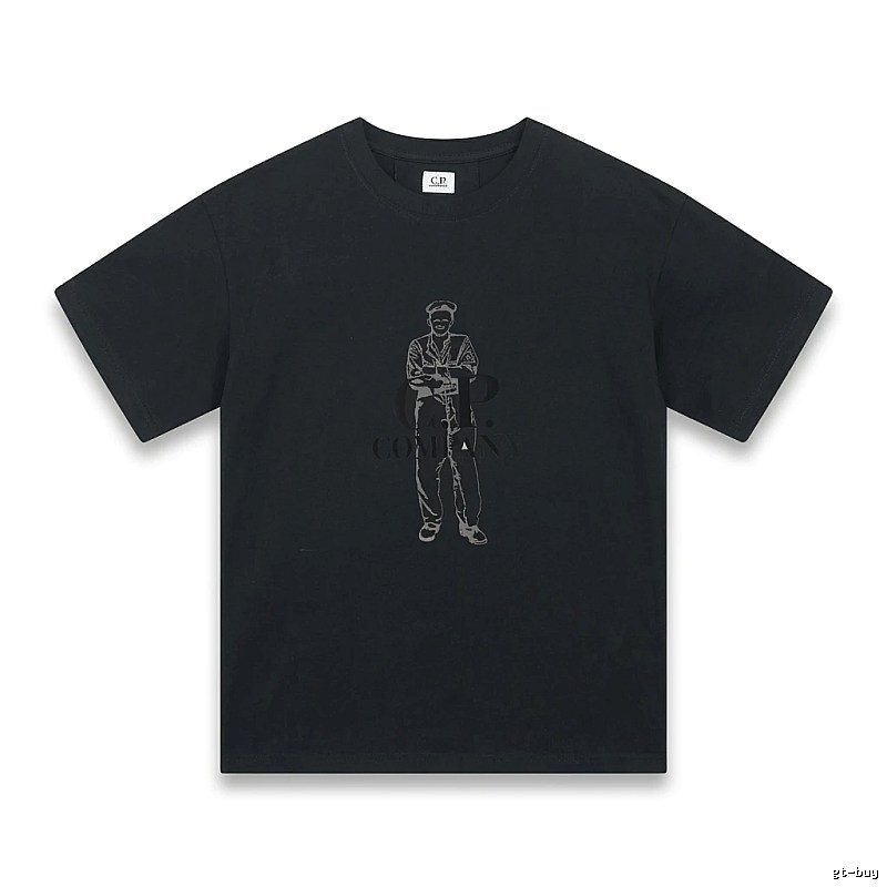 C.P. retro style black T-shirt