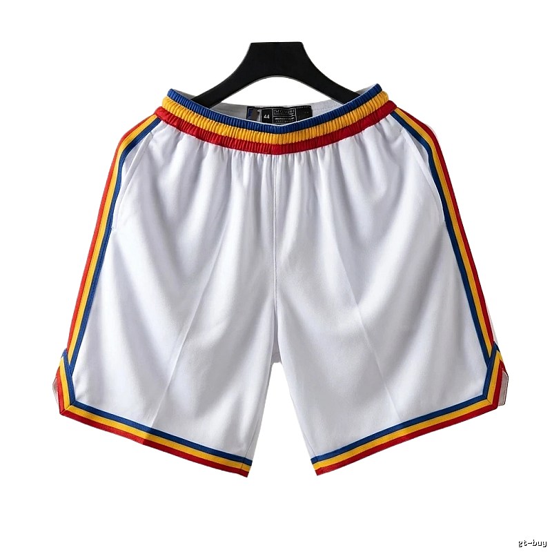 Curry series retro-style white shorts