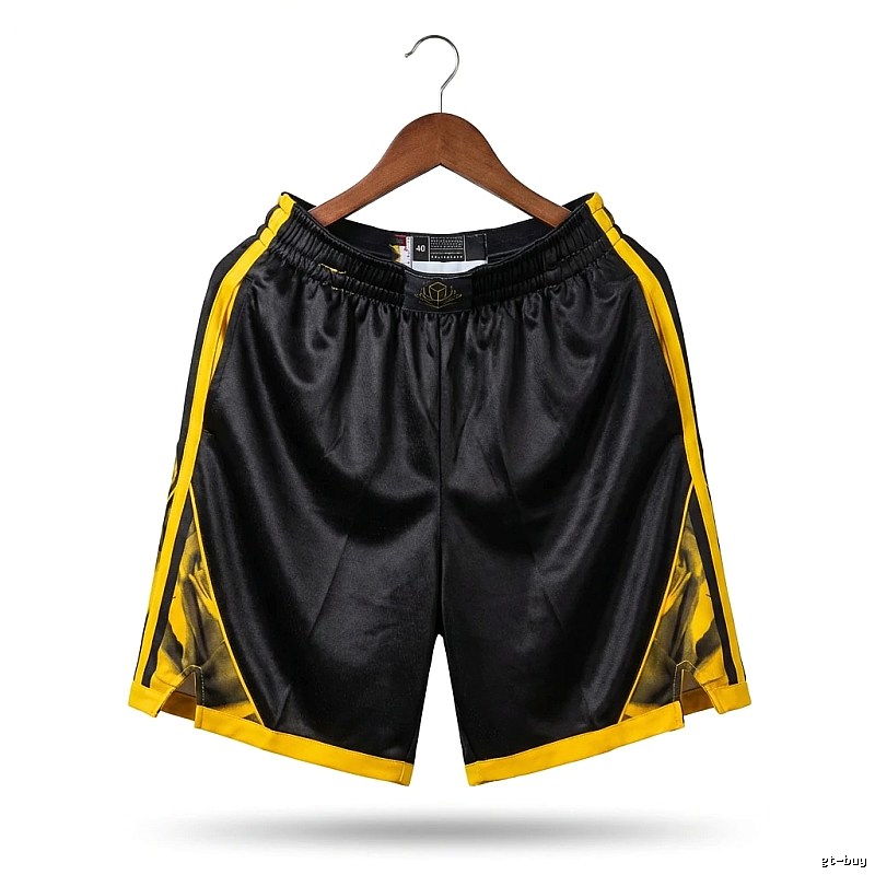 Curry series sporty black and yellow shorts