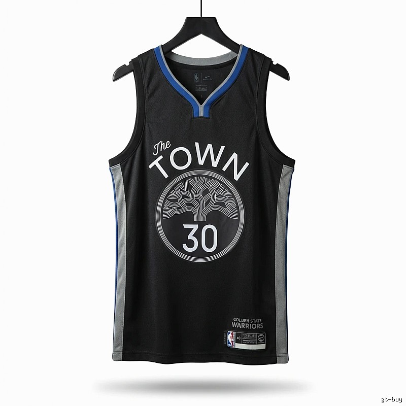 Curry's No. 30 black basketball jersey.