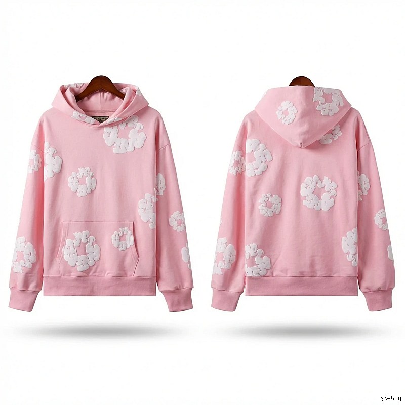 DENIM TEARS Floral Pink Hoodie
