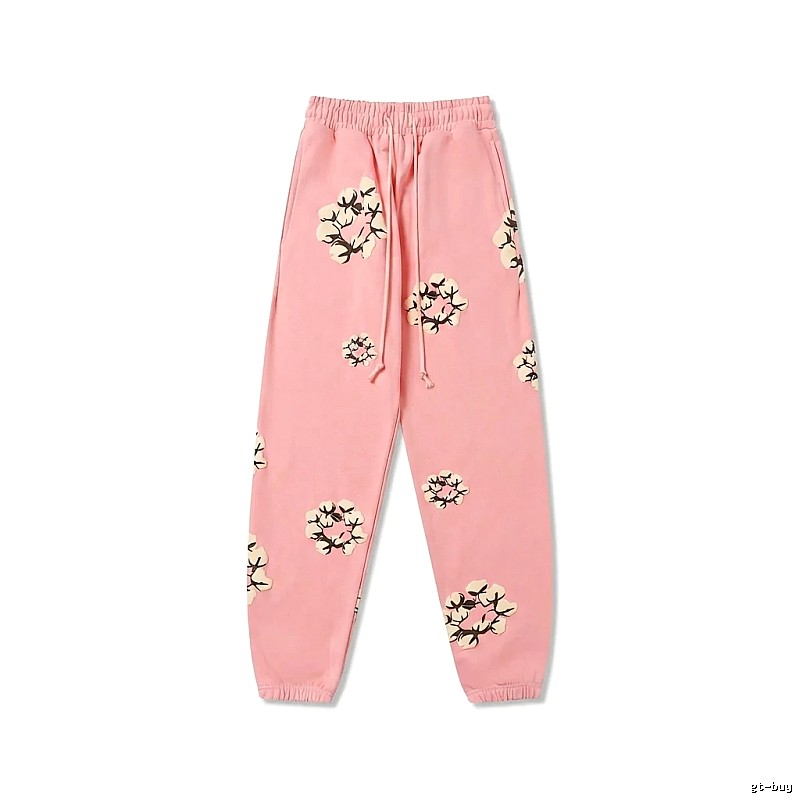 DENIM TEARS Floral Pink Sweatpants