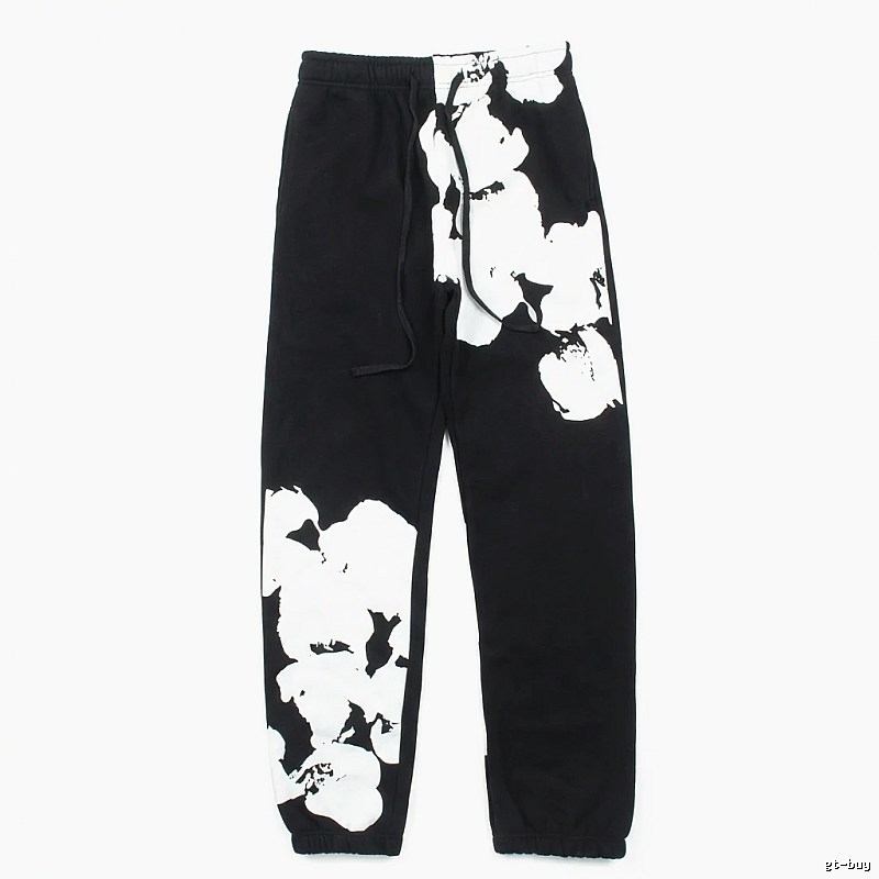 DENIM TEARS Ink-wash Style Black Sweatpants
