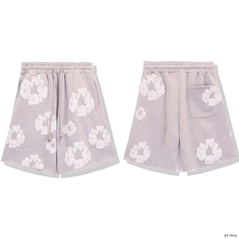 DENIM TEARS Printed Retro Style Shorts