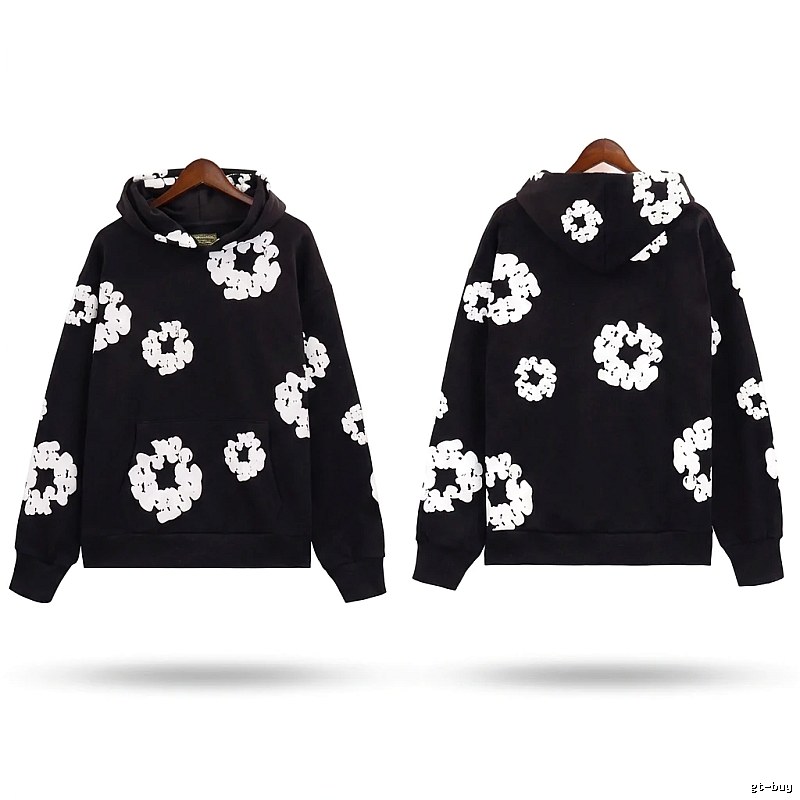 DENIM TEARS Printed Trendy Cool Black Sweatshirt