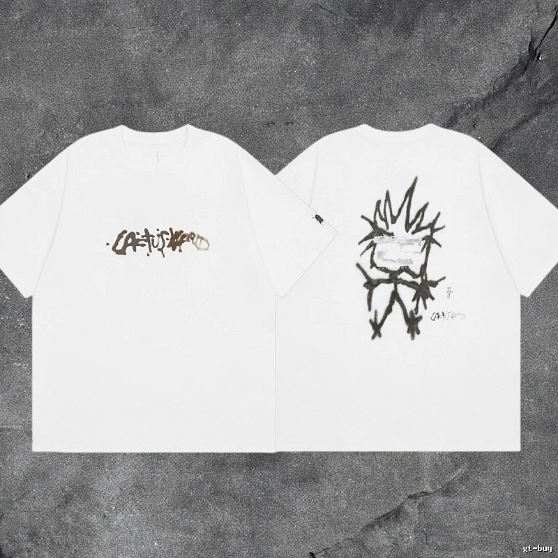 Denim Tears White Graphic T-Shirt Bold Graphic