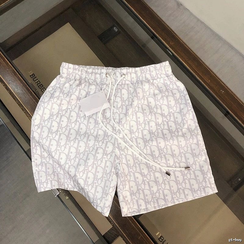Dior Classic Monogram Casual Style Light Gray Shorts