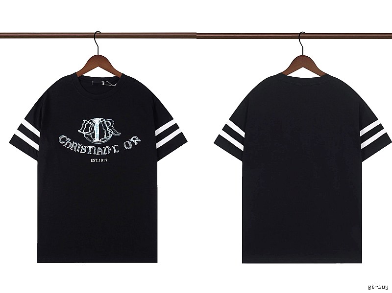 Dior Embroidered Vintage-style Black Short-sleeve T-shirt