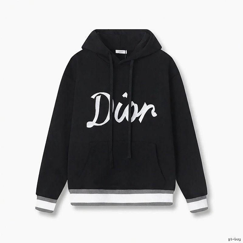 Dior letter-style black sweatshirt