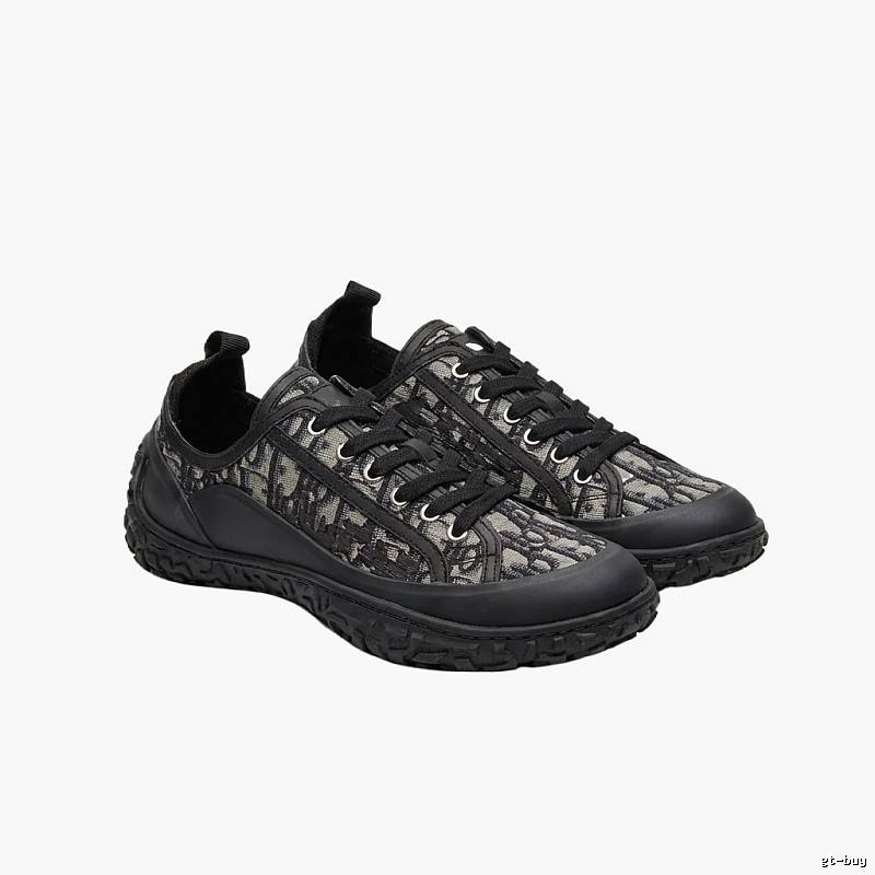 Dior monogram casual style black shoes