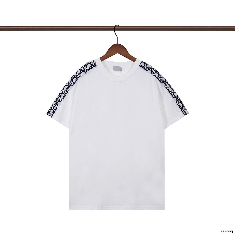 Dior Monogram Logo Tape Casual White T-Shirt